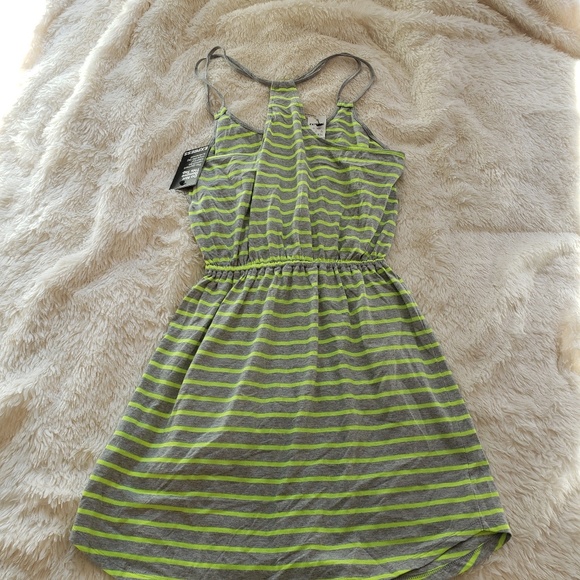NEW Express neon stripe dress - Picture 2 of 2